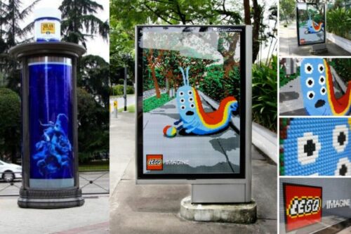 Street marketing mupi Lego