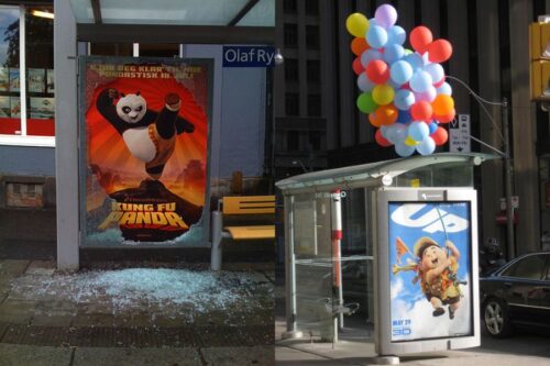 Street marketing mupi Kung fu panda Dreamworks