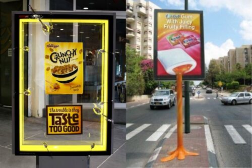 Street marketing mupi Orbit juicy